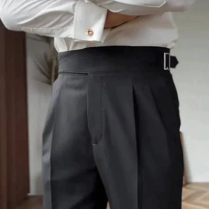 Heren Gurkha Broek met Hoge Taille – Isauro