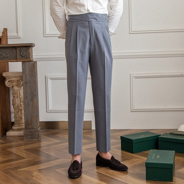 Heren Gurkha Broek met Hoge Taille – Isauro