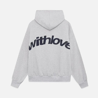 Warme Herfsthoodie met Rugprint – Love
