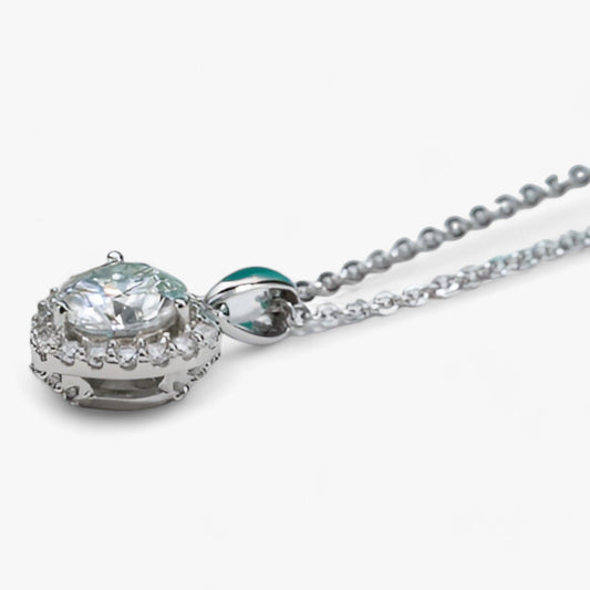 Moissanite Hart Hanger Ketting - Amouria