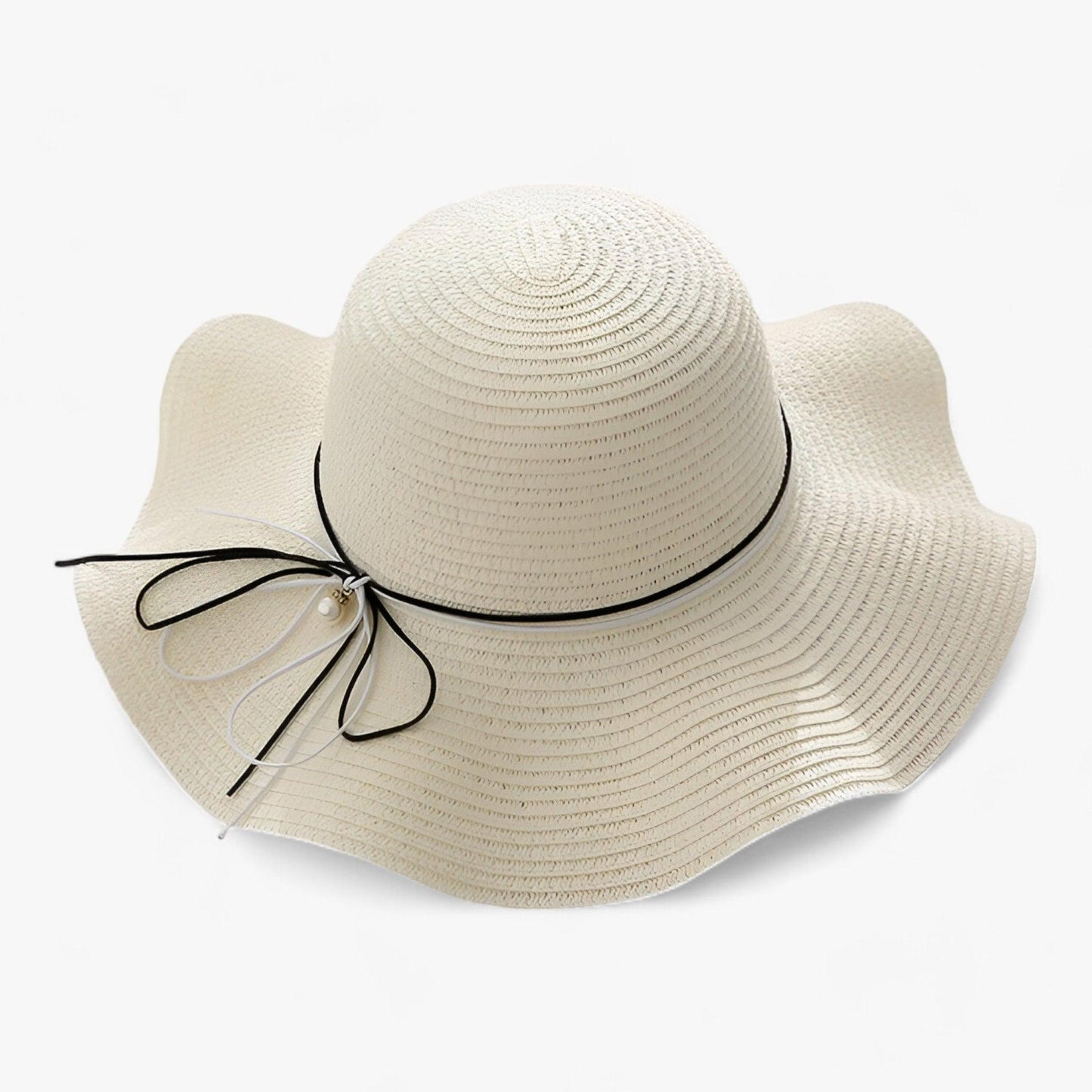 Luchtige dames strandhoed met strik en UV-bescherming – BreezeBow