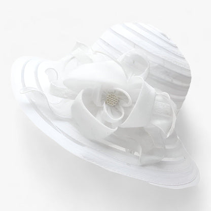 Trendy Dames Organza Zonnehoed - Mirielle