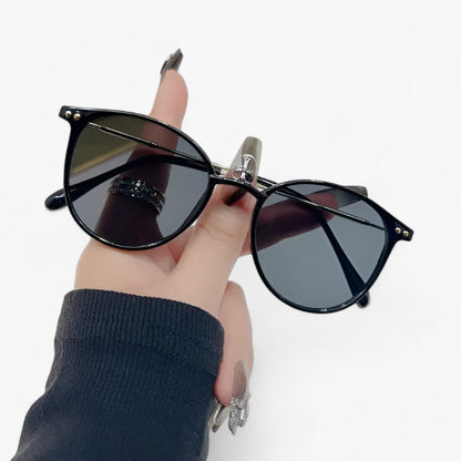 Luxe Dames Zonnebril met Rond Frame - Liora
