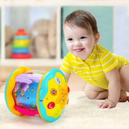 Lichtspel-trommel voor baby's – muziek & projectie voor zintuiglijke ontwikkeling