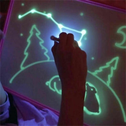 Lichtbord om zonder verf te tekenen voor kinderen – herbruikbaar & magisch