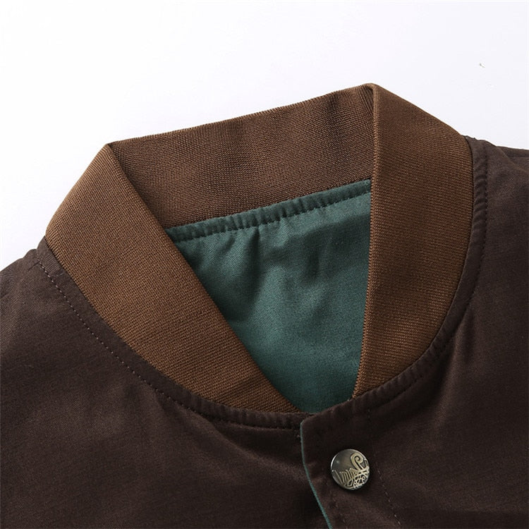 Lichte heren bomber overgangsjas in vintage-look – Adrian