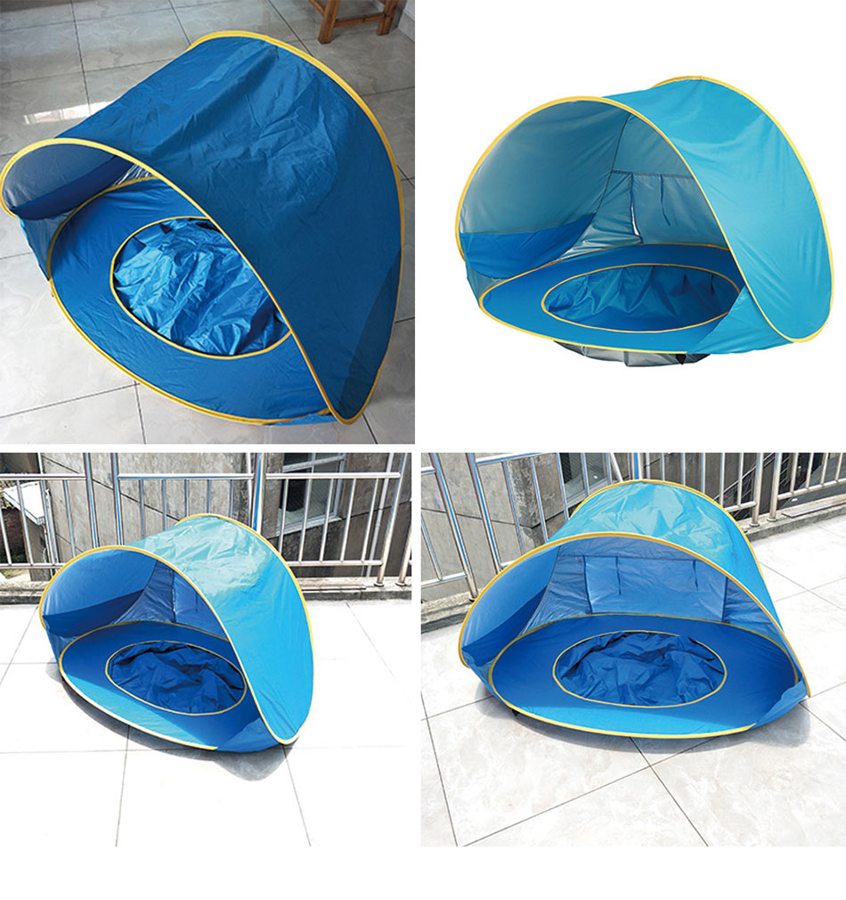 UV-beschermende strandtent met geïntegreerd baby-pootjebadje – Schattenplitsch