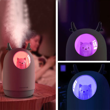 Ultrasone luchtbevochtiger met LED-nachtlampje voor de kinderkamer – LuftBär Mini