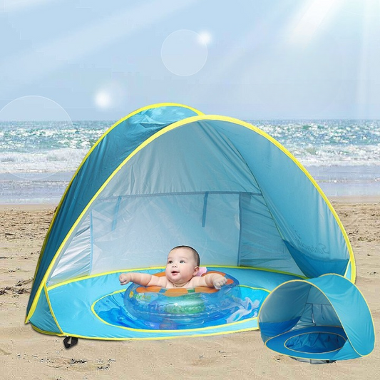 UV-beschermende strandtent met geïntegreerd baby-pootjebadje – Schattenplitsch