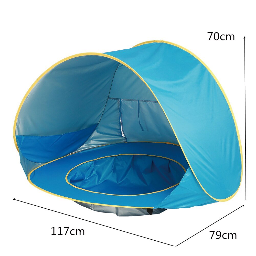 UV-beschermende strandtent met geïntegreerd baby-pootjebadje – Schattenplitsch