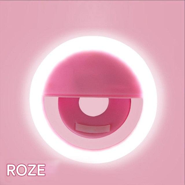 Draagbare Selfie Ringlamp - GlowSnap