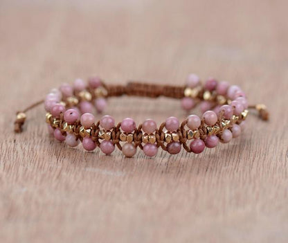 Rhodoniet "Hartenergie" Armband - Amara
