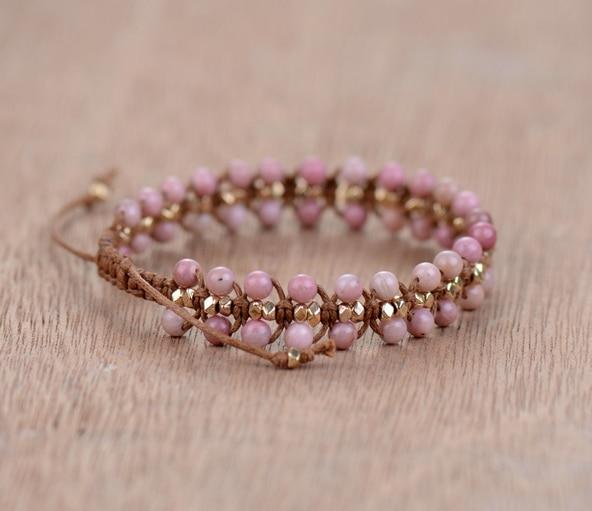 Rhodoniet "Hartenergie" Armband - Amara