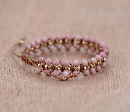 Rhodoniet "Hartenergie" Armband - Amara
