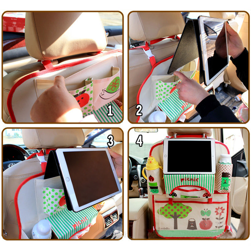Auto-organizer voor kinderen met tablet- en fleshouder – Rückenbuddy (Koop 1, krijg 1 gratis)
