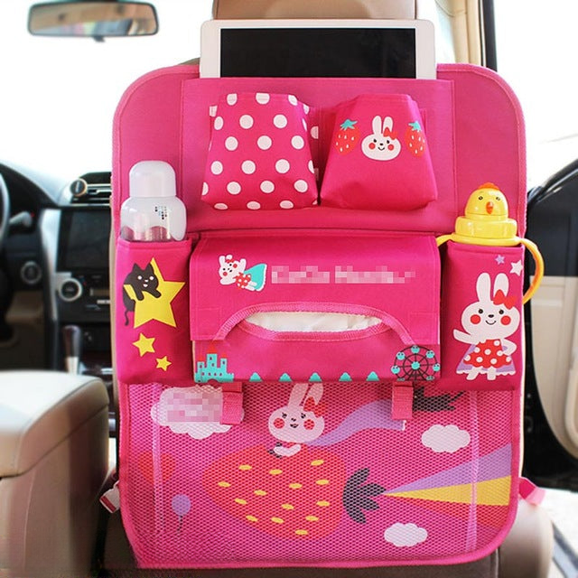 Auto-organizer voor kinderen met tablet- en fleshouder – Rückenbuddy (Koop 1, krijg 1 gratis)