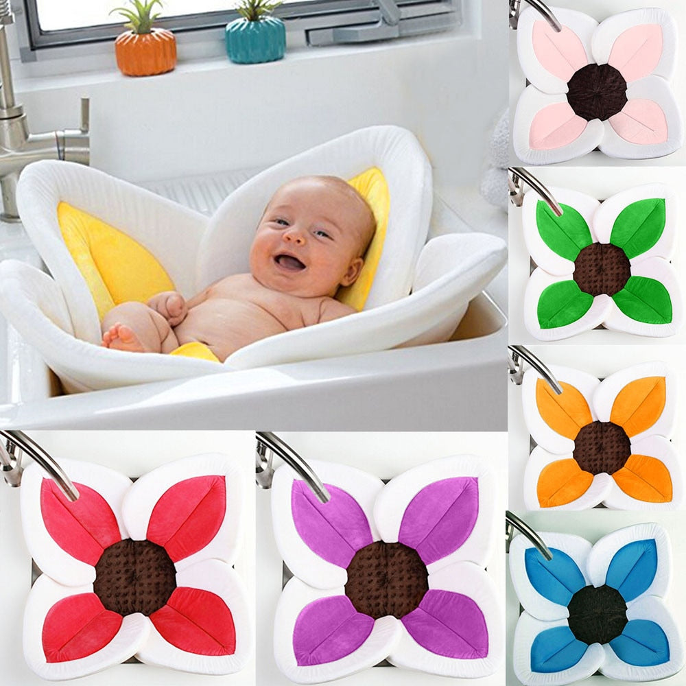 Zacht babybadje met bloemetjes voor de wastafel of op reis – Knuffelbloem