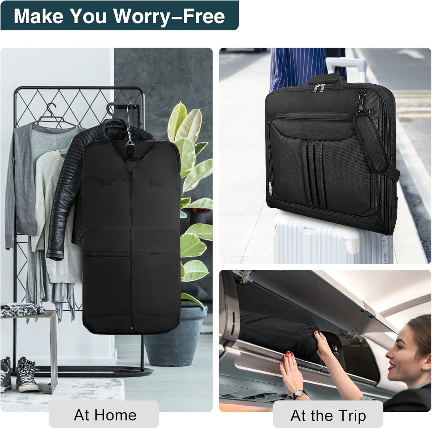 Opvouwbare Waterdichte Reiskledingtas – Handbagage Kledingorganiser met Band