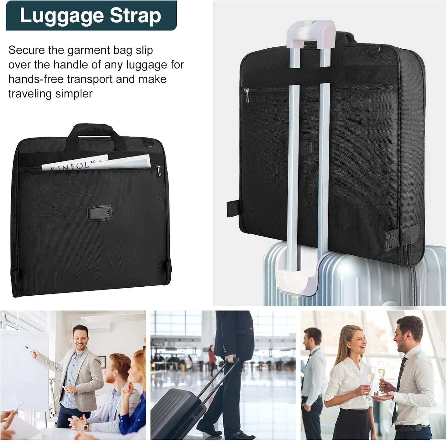 Opvouwbare Waterdichte Reiskledingtas – Handbagage Kledingorganiser met Band