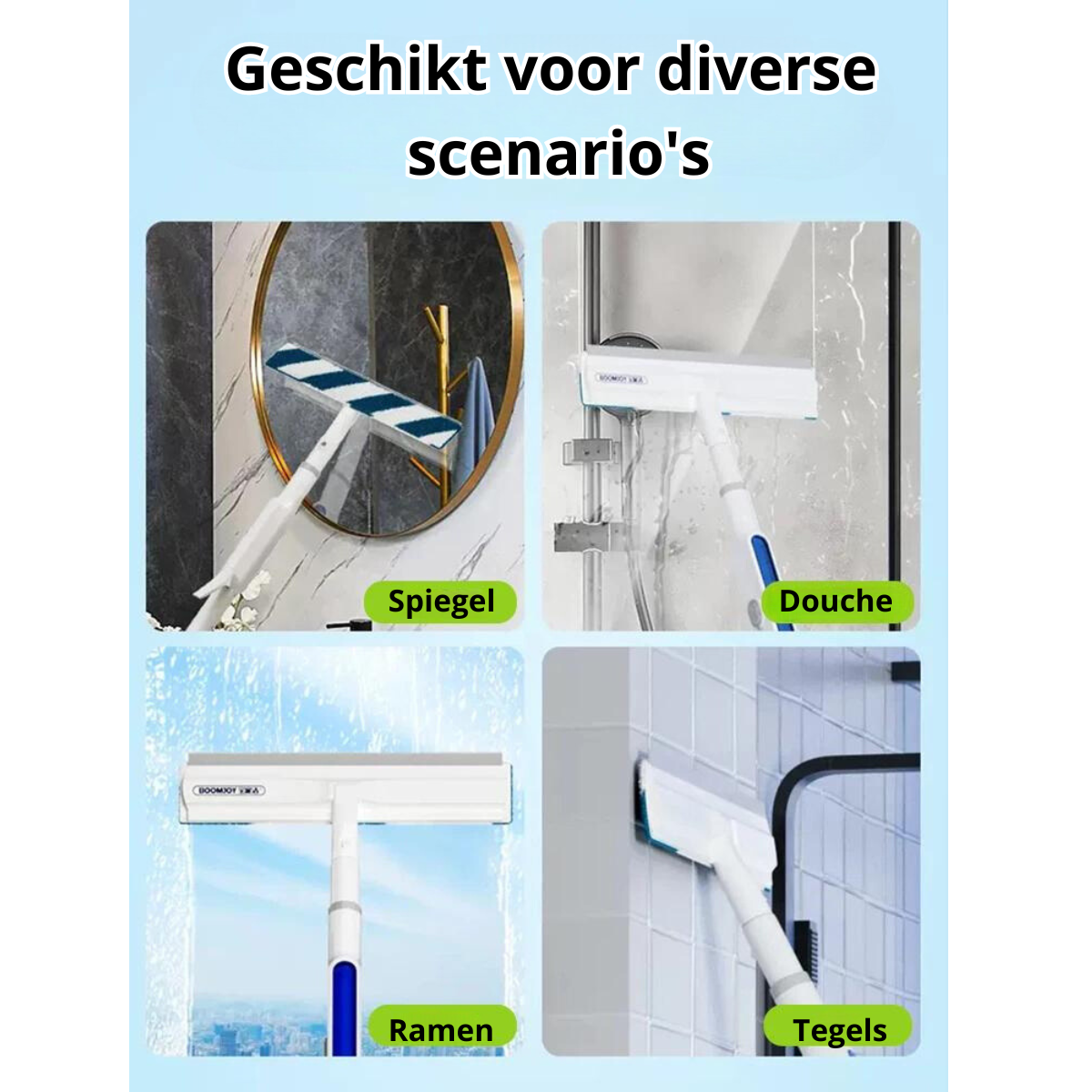 Functionele 3-in-1 Ramenwisser - ClearView