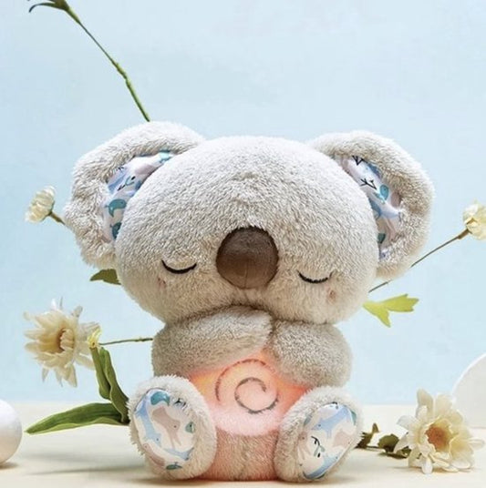 Rustgevend pluche knuffeldier met ademritme en slaapgeluid – Snoozie