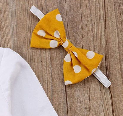 Baby-outfit met tekst & broekje met ruches – Herfstmagie-set