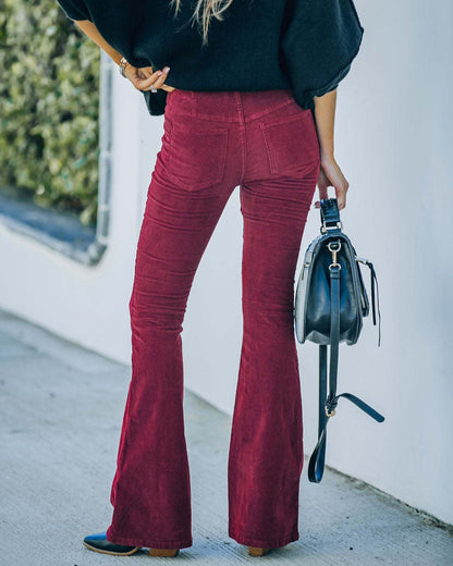 Flared Damesbroek met Stretch – Noelle