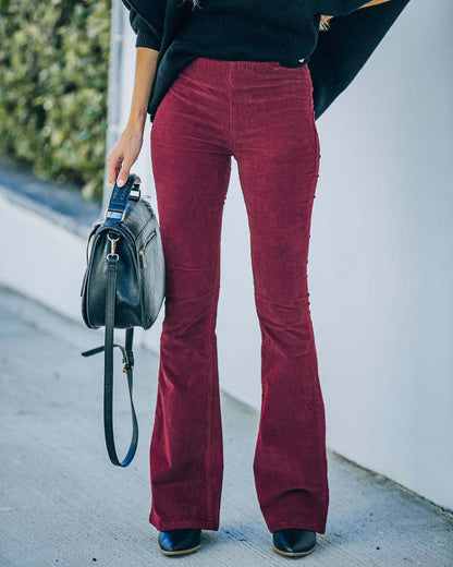 Flared Damesbroek met Stretch – Noelle