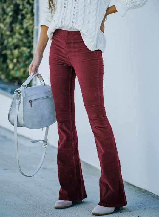 Flared Damesbroek met Stretch – Noelle