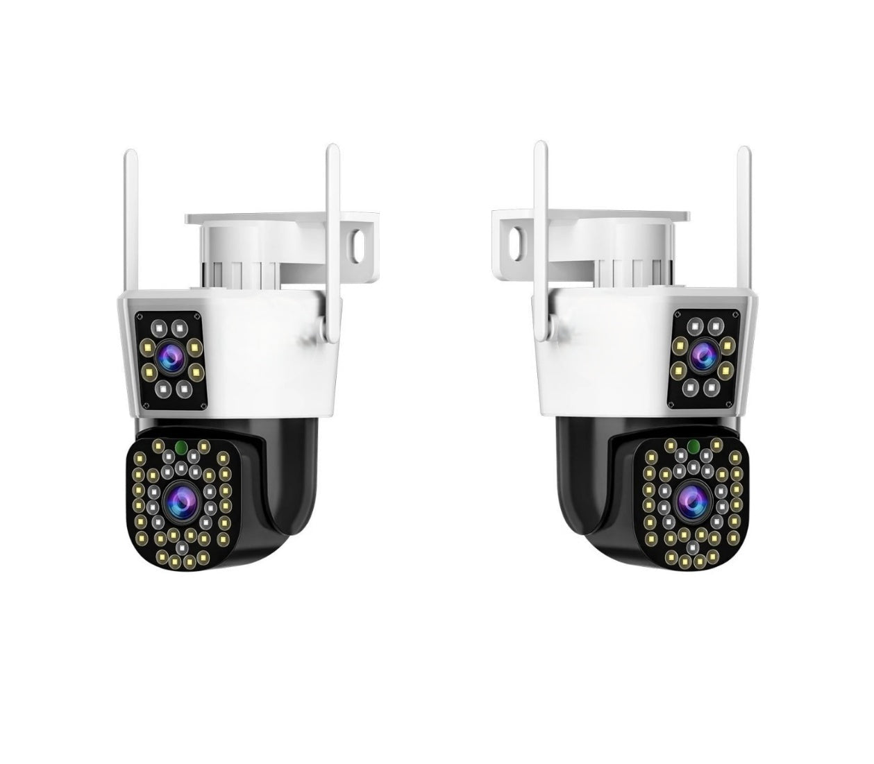 Set van 2 Beveiligingscamera’s met Dubbele Lens – DualGuard Max 2-Pack