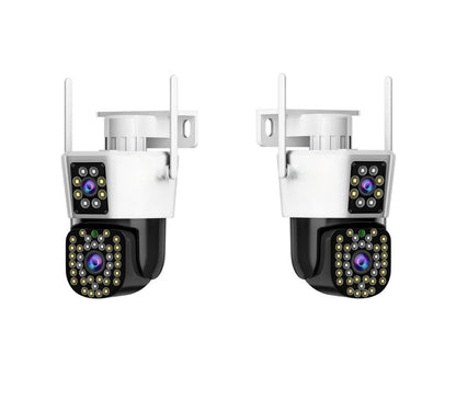 Set van 2 Beveiligingscamera’s met Dubbele Lens – DualGuard Max 2-Pack