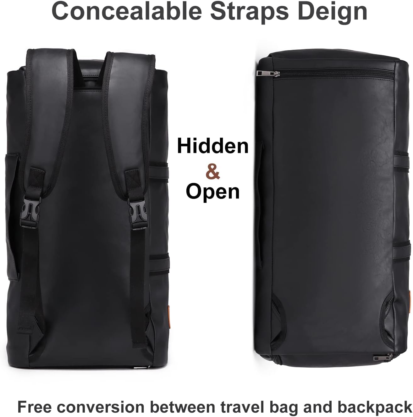 Verstelbare PU Leren Kleding Reistas – Handbagage Weekend Reistas