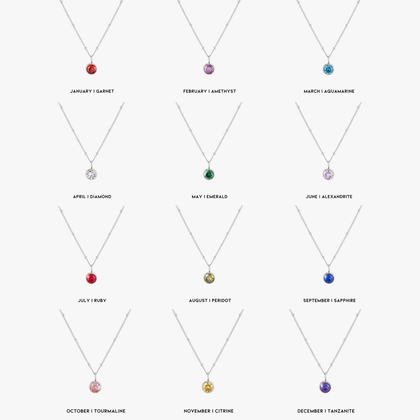 Geboortesteen Ketting - Aurora