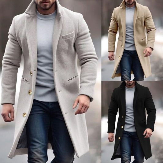 Heren Wolmix Jas voor Herfst & Winter – Adrian