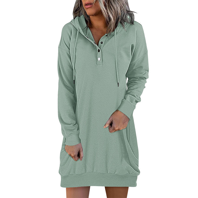 Minimalistische Lange Dames Hoodie – Valeria