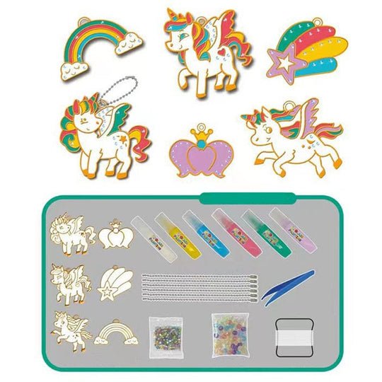 Creatief knutselpakket voor kinderen – fonkelende hangers zelf maken