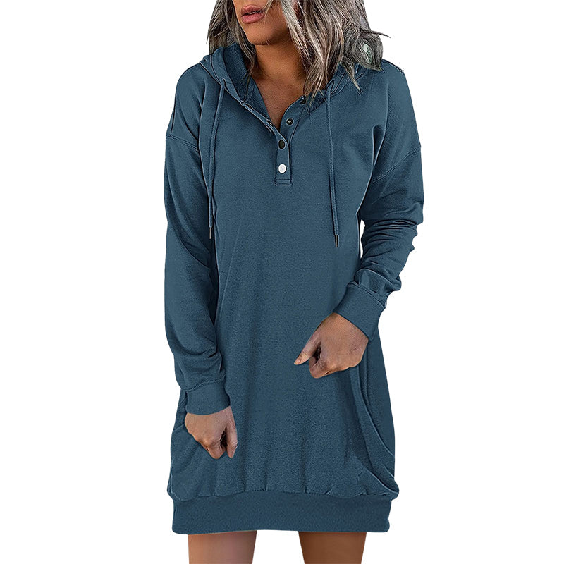 Minimalistische Lange Dames Hoodie – Valeria