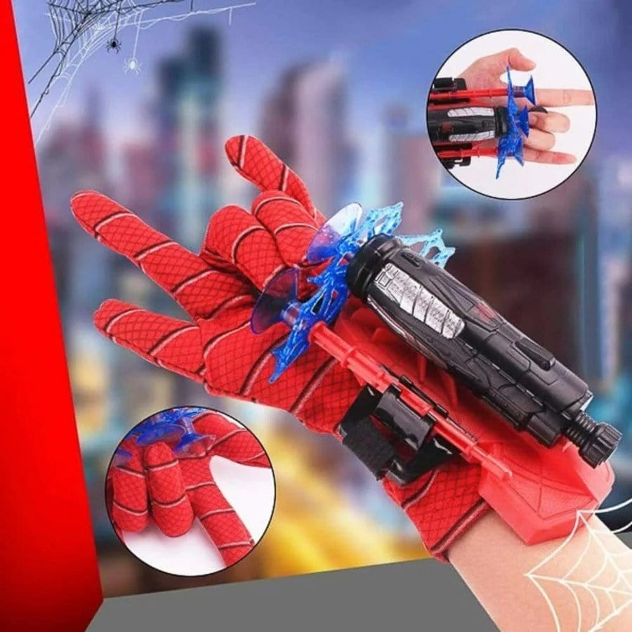 Interactief superheldenhandspeelgoed met spinnenafschietfunctie – voor kinderen vanaf 3 jaar