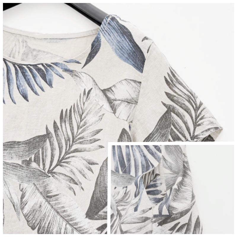 Zomerjurk met Ronde Hals & Bloemenprint – Elvira
