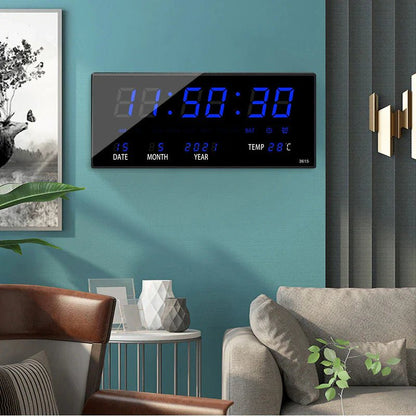 LED Wandklok met Spiegeleffect – Lumino