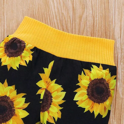 2-delig baby-outfit met zonnebloemenprint – SonnenLächeln
