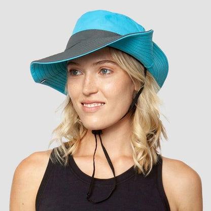 UV-zomerhoed met vizier – Vouwbare bucket hat