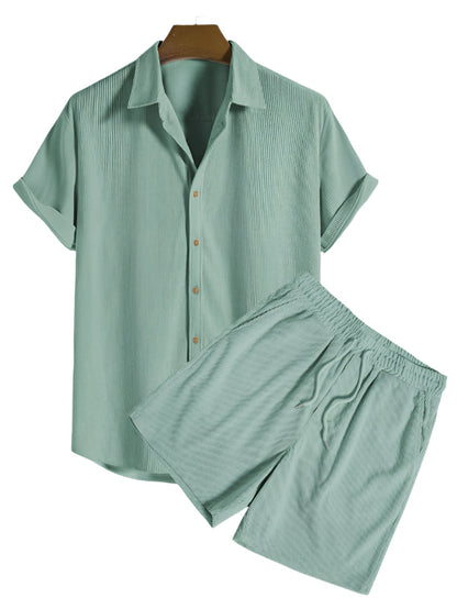 Trendy heren zomer-set met streepmotief -  StrandStil