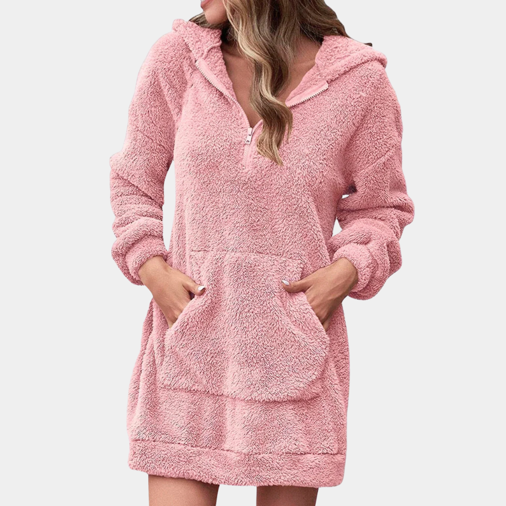 Zachte Warme Wintertrui met Ritssluiting voor Dames - Maëlle