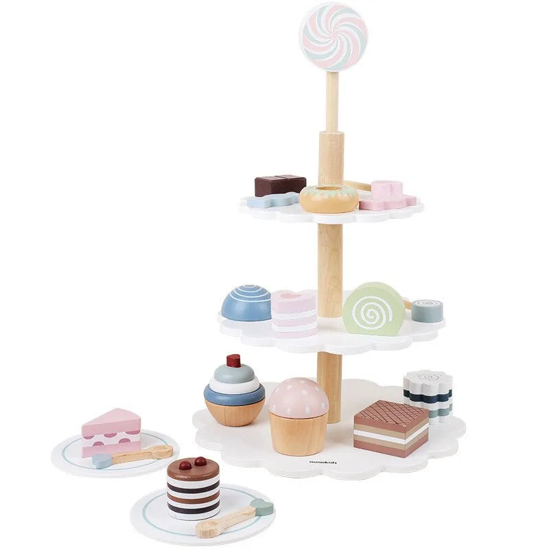Creatieve houten speelgoedset voor rollenspellen en leerplezier