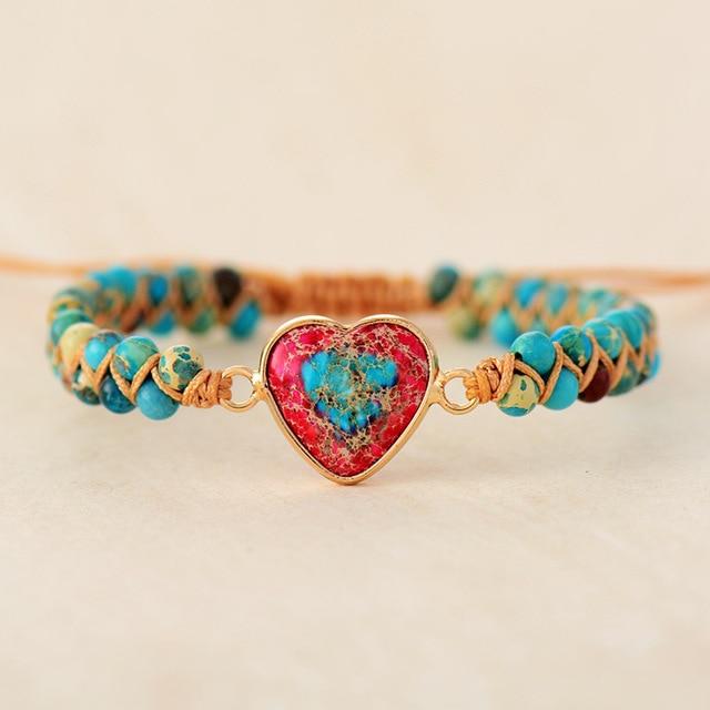 Liefdesband Jaspis Armband - Amélie