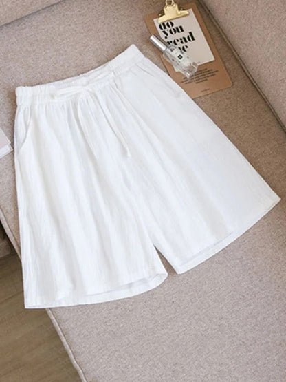Comfortabele & Luchtige Dames Katoenen Shorts met Stretchband – Melina