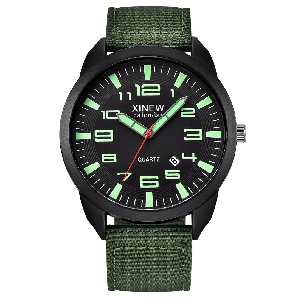 Quartz Horloge met Lichtgevende Wijzerplaat & Kalender – Lumo