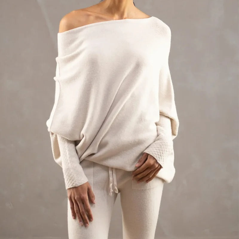 Trendy Off-Shoulder Trui voor Dames - Livia