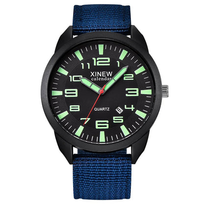 Quartz Horloge met Lichtgevende Wijzerplaat & Kalender – Lumo